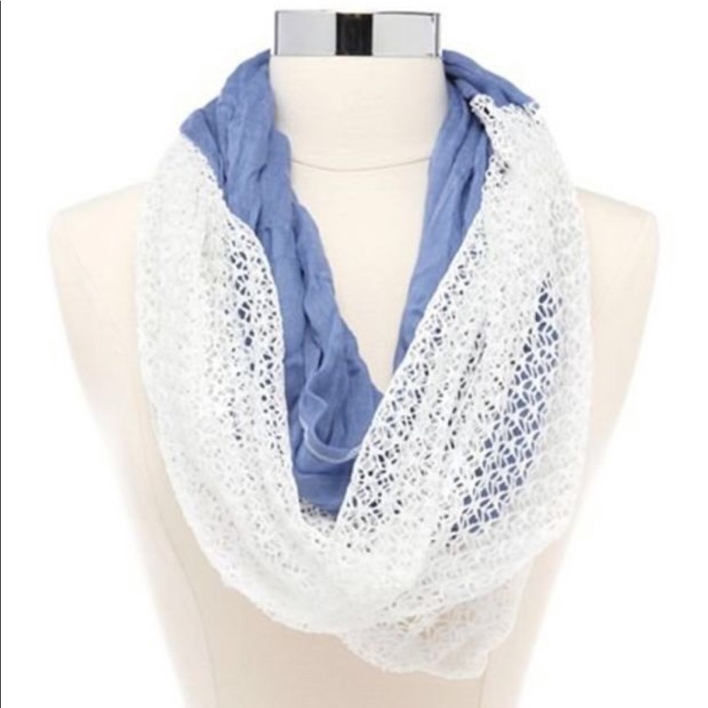 crochet mix infinity scarf